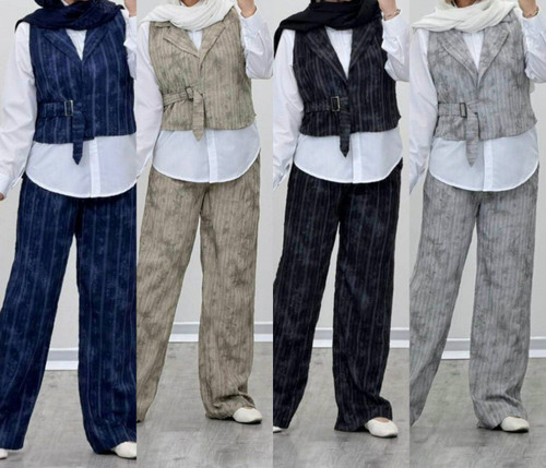 ست شومیز شلوار پری شانل با رنگبندی و کیفیت عالی 😍✨کد