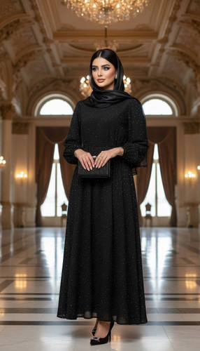 پیراهن مجلسی دامن سوپر کلوش سه تیکه و چین دار 😍 کد 9757 دلتا