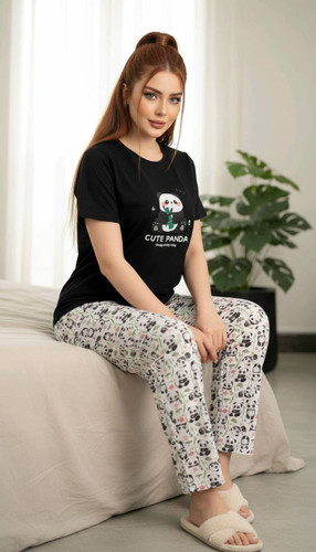 ست تیشرت شلوار کیوت با رنگبندی و کيفيت عالی 😍کد 9505 دلتا